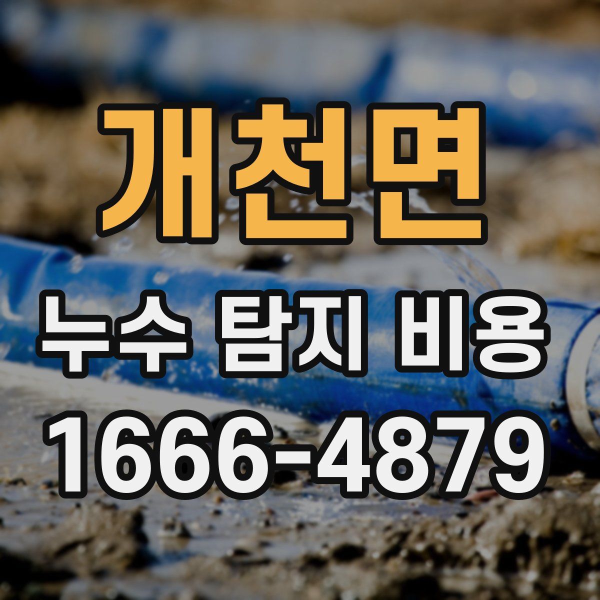 개천면 누수 탐지 비용