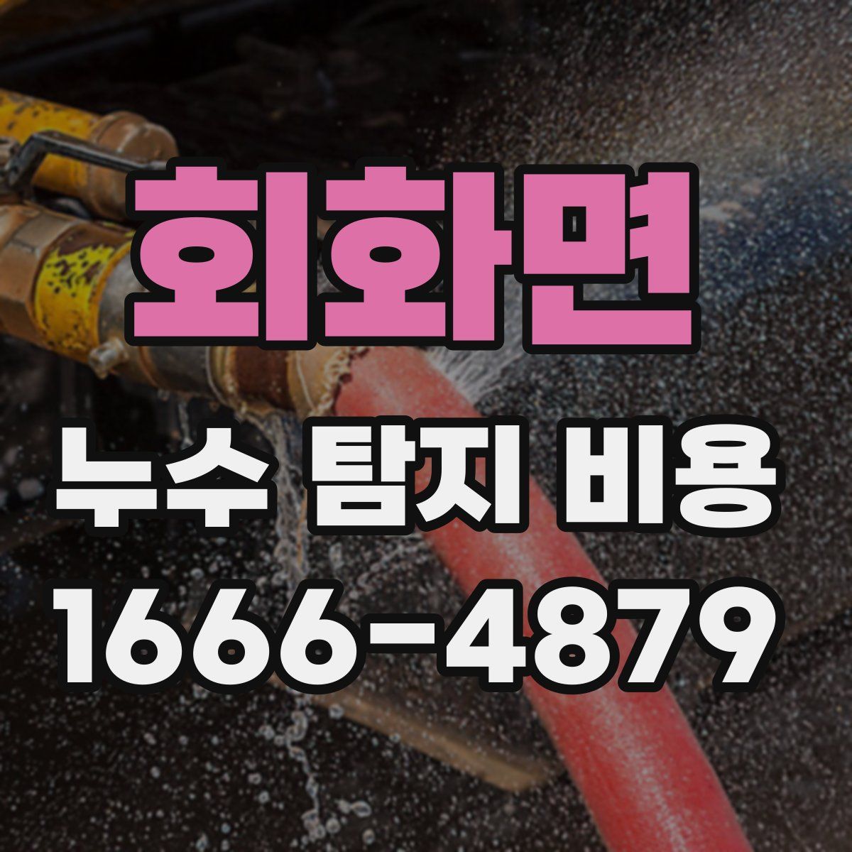 회화면 누수 탐지 비용