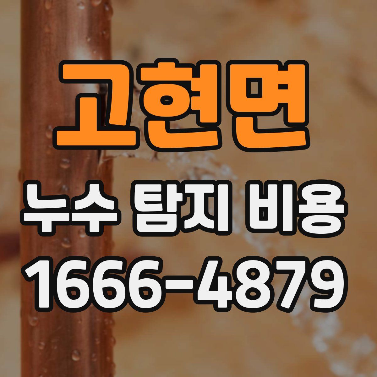 고현면 누수 탐지 비용