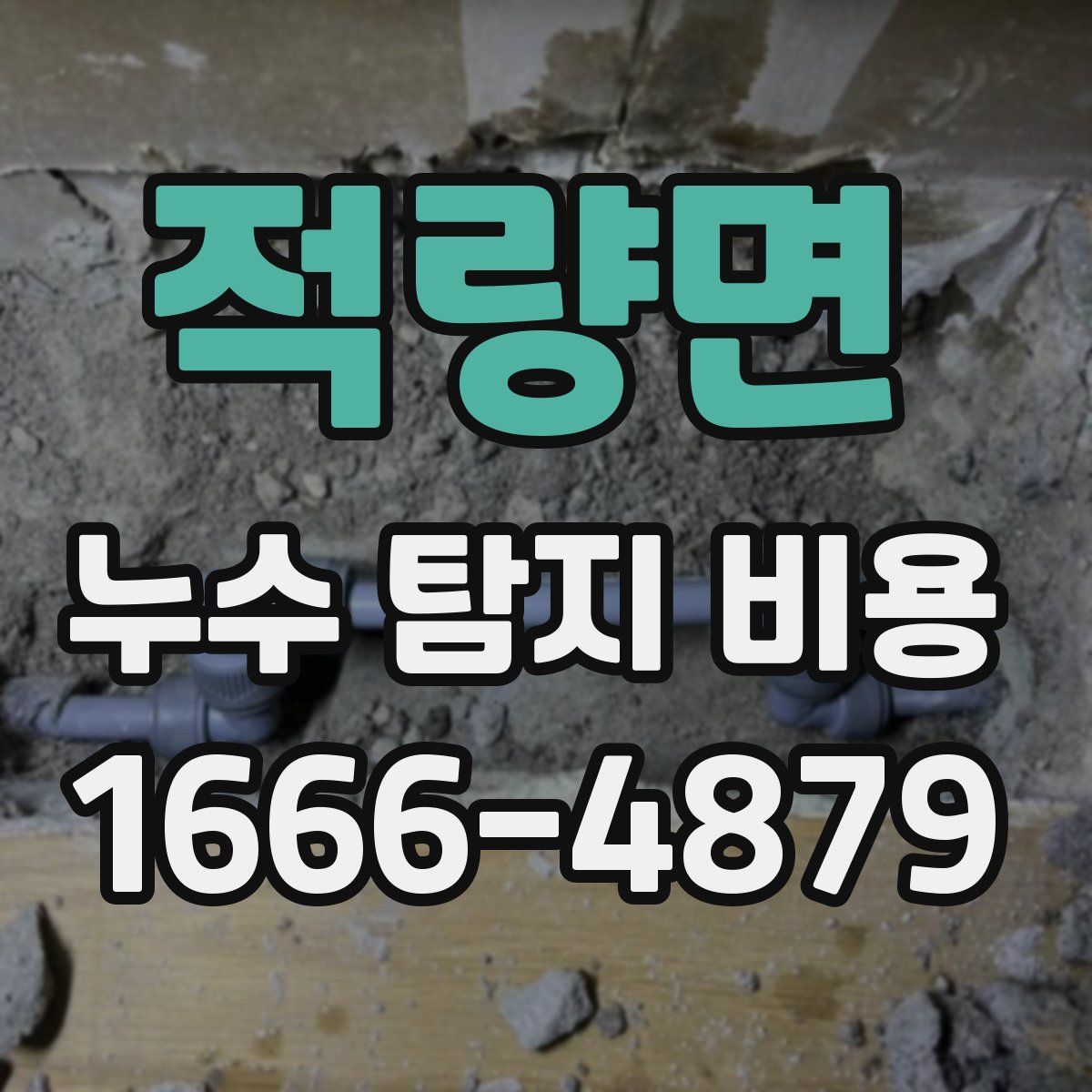 적량면 누수 탐지 비용