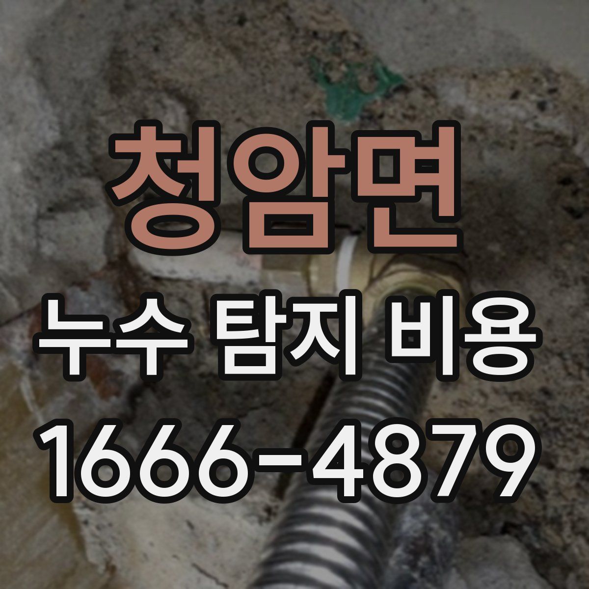 청암면 누수 탐지 비용