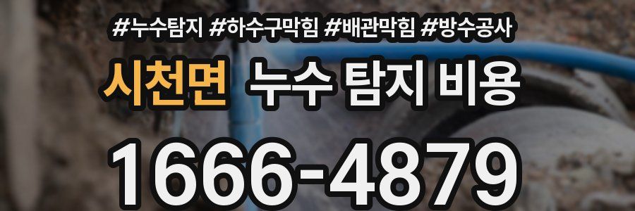 시천면 누수 탐지 비용