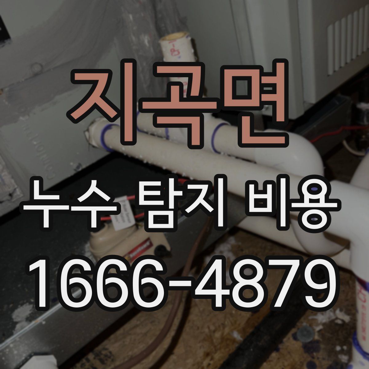 지곡면 누수 탐지 비용