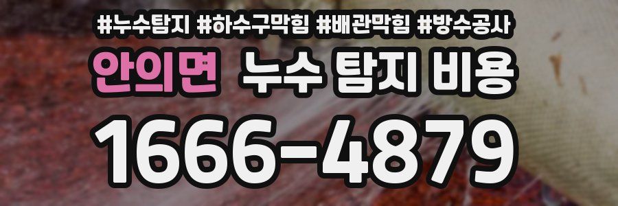 안의면 누수 탐지 비용