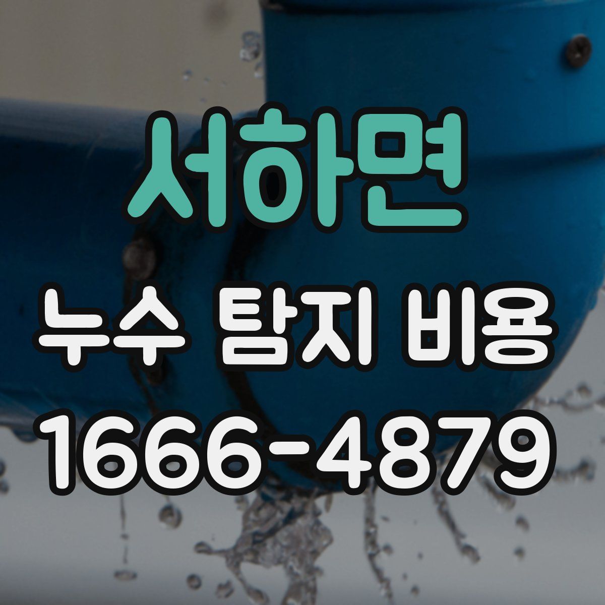 서하면 누수 탐지 비용