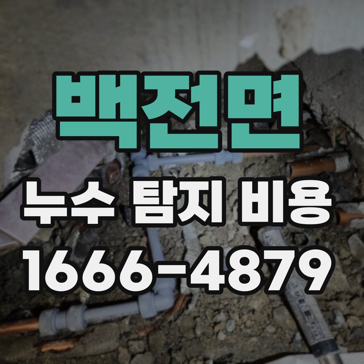 백전면 누수 탐지 비용