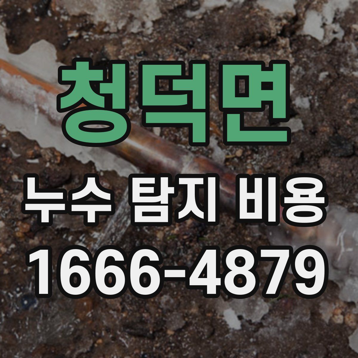 청덕면 누수 탐지 비용