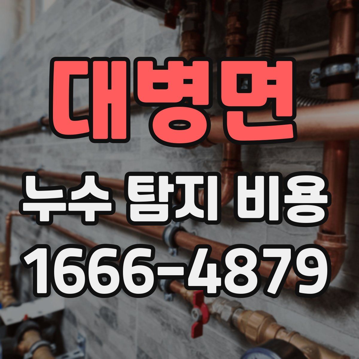 대병면 누수 탐지 비용