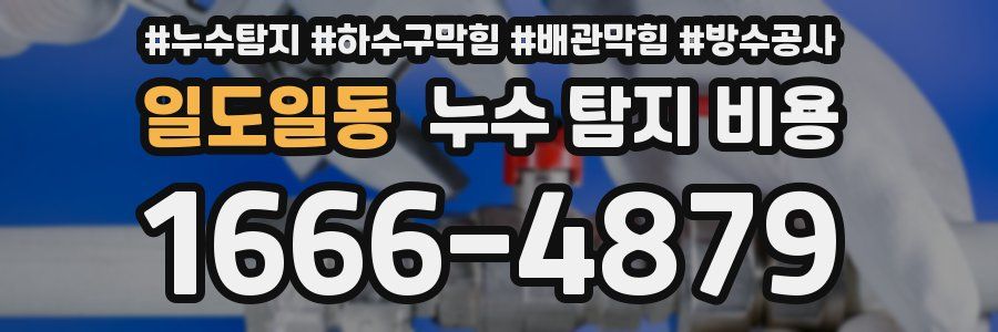 일도일동 누수 탐지 비용