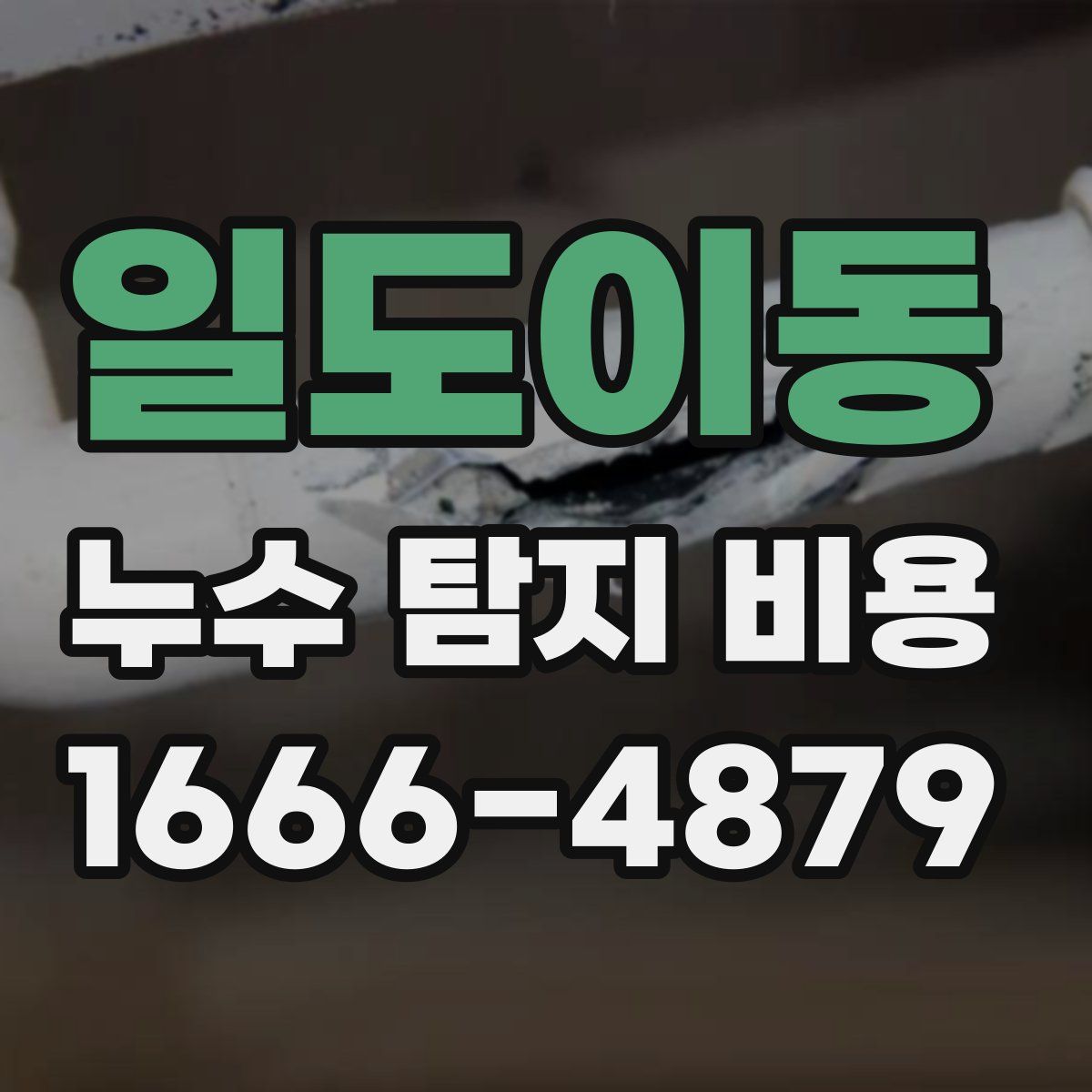 일도이동 누수 탐지 비용
