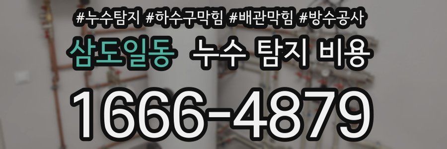 삼도일동 누수 탐지 비용