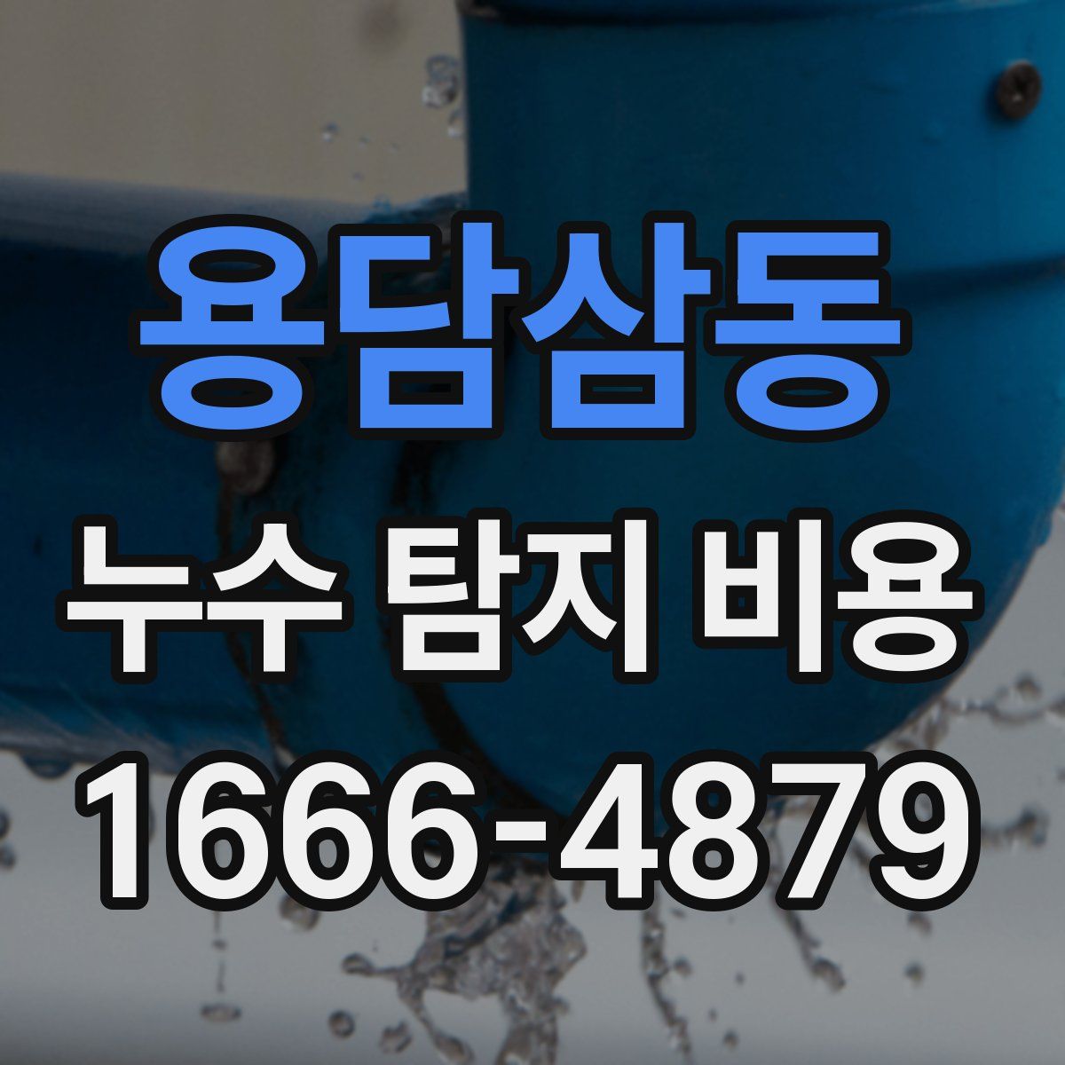 용담삼동 누수 탐지 비용