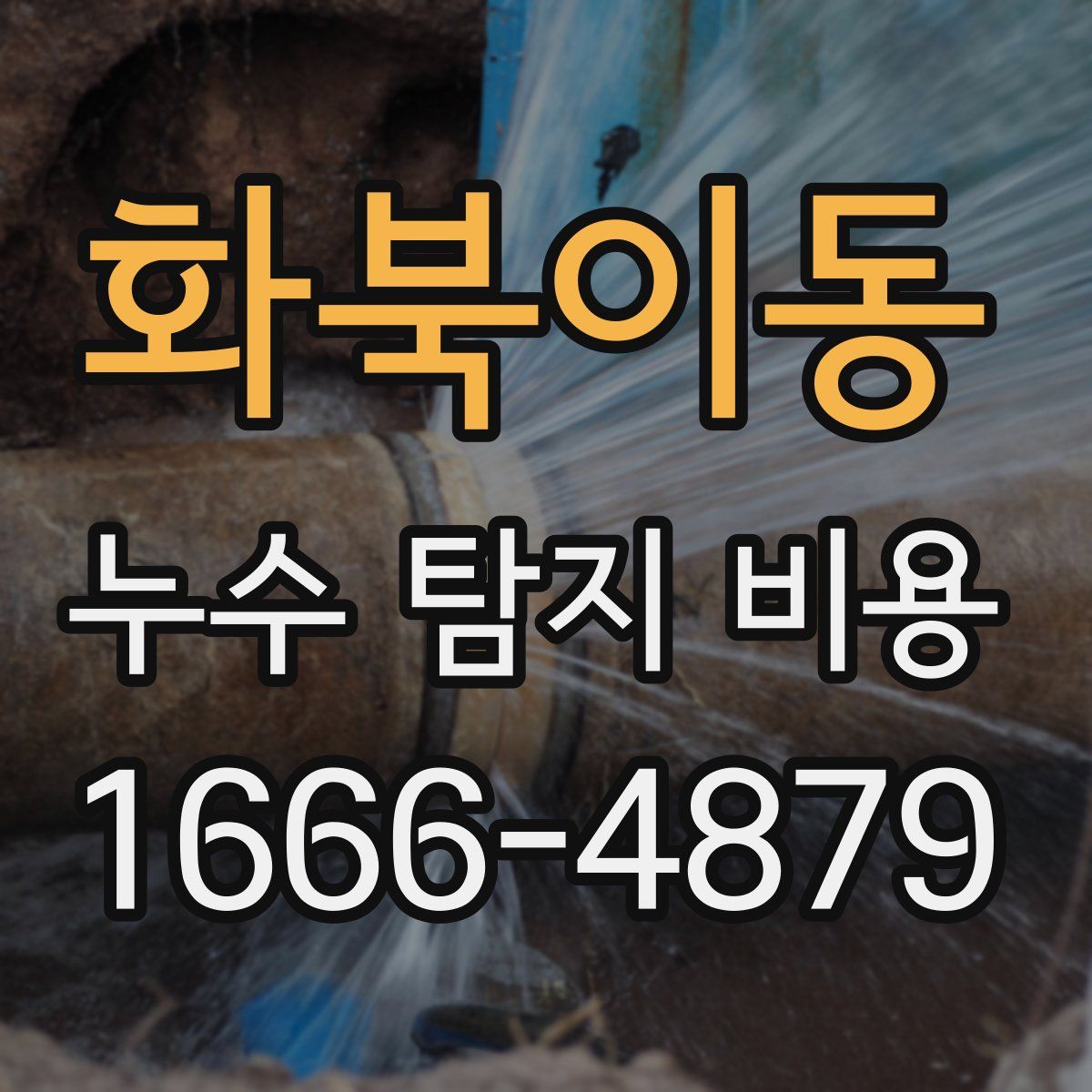 화북이동 누수 탐지 비용