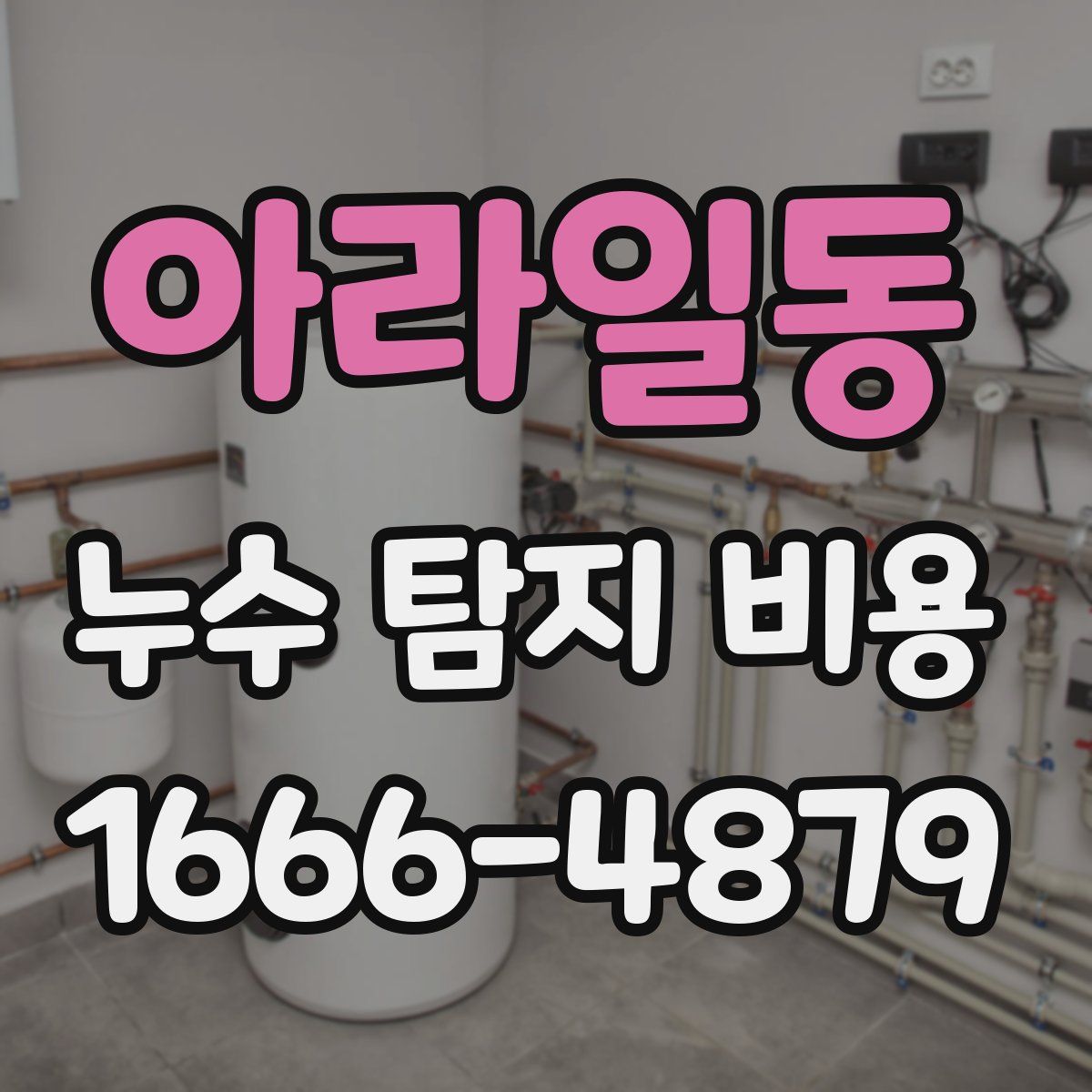 아라일동 누수 탐지 비용
