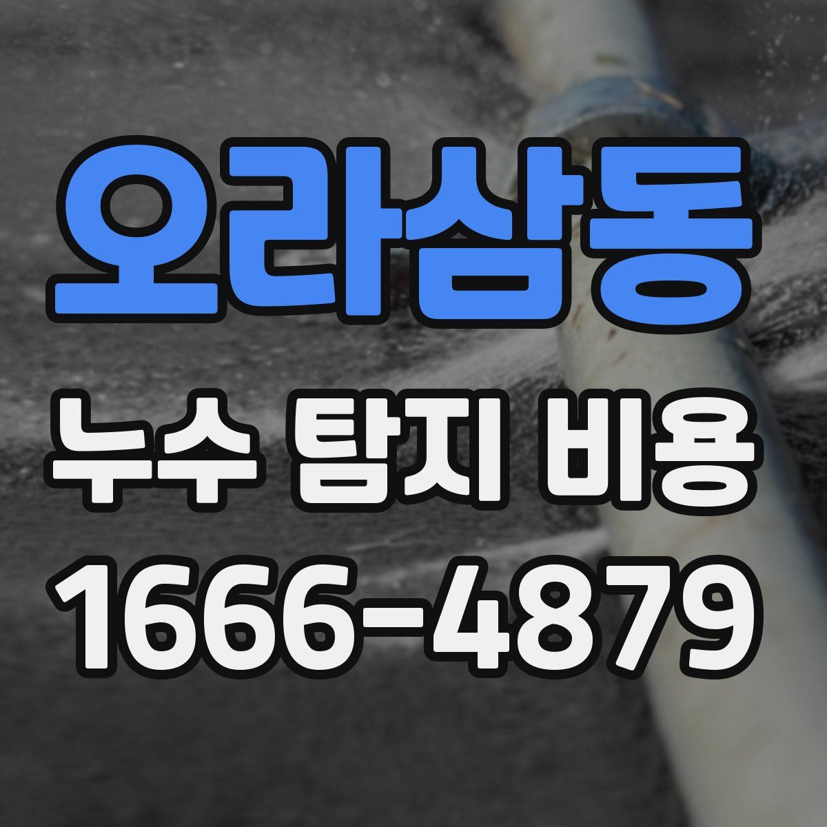 오라삼동 누수 탐지 비용