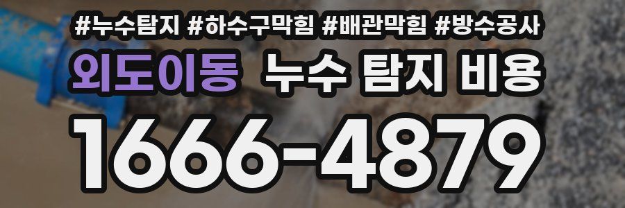 외도이동 누수 탐지 비용