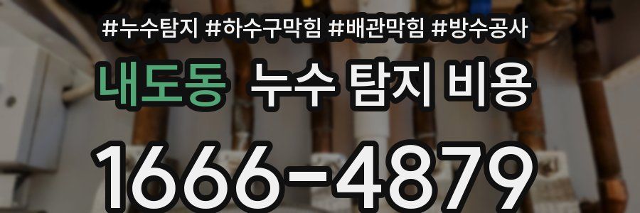 내도동 누수 탐지 비용
