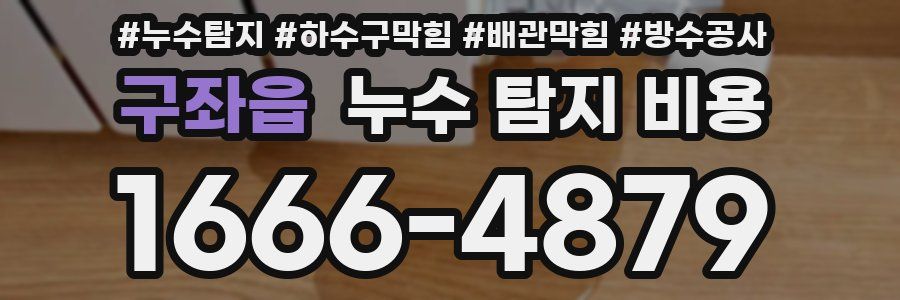 구좌읍 누수 탐지 비용