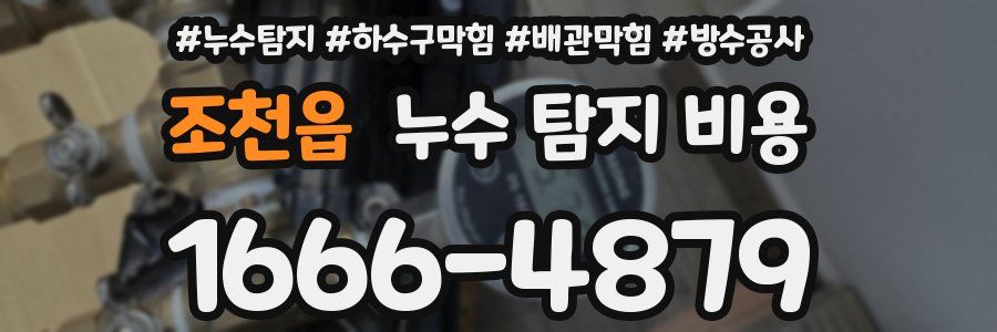 조천읍 누수 탐지 비용