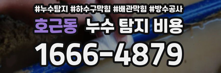호근동 누수 탐지 비용