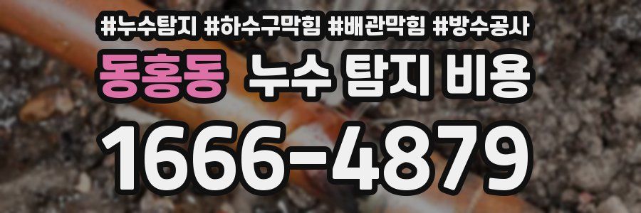 동홍동 누수 탐지 비용
