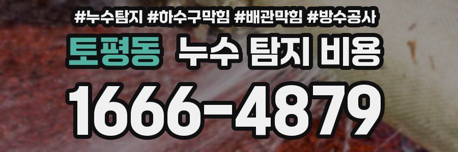 토평동 누수 탐지 비용