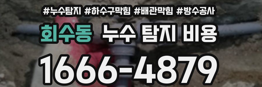 회수동 누수 탐지 비용