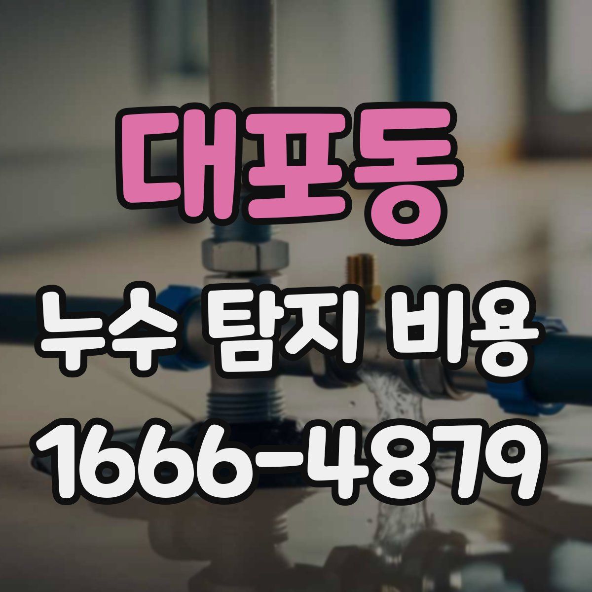 대포동 누수 탐지 비용