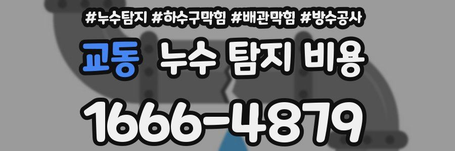 교동 누수 탐지 비용