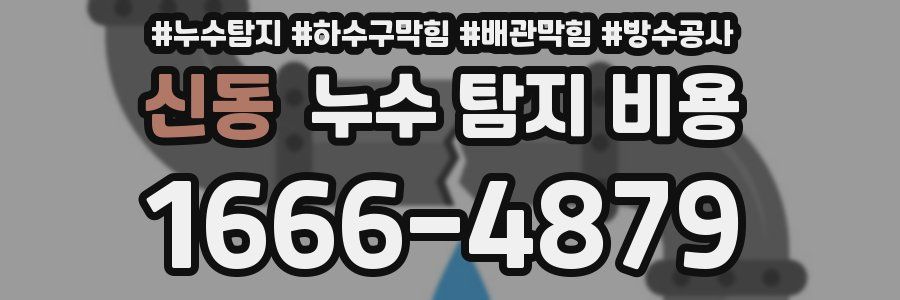 신동 누수 탐지 비용