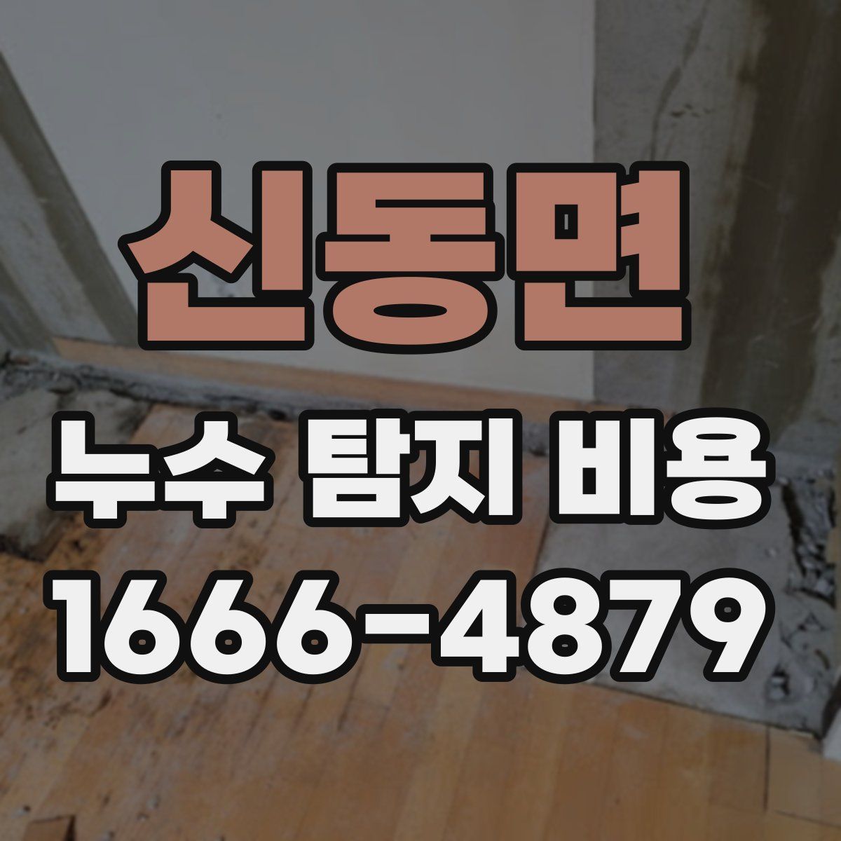 신동면 누수 탐지 비용
