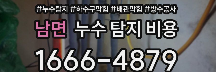 남면 누수 탐지 비용