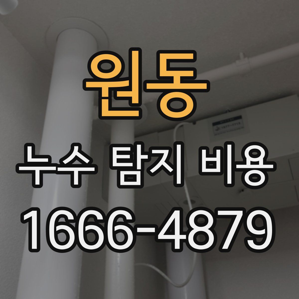 원동 누수 탐지 비용