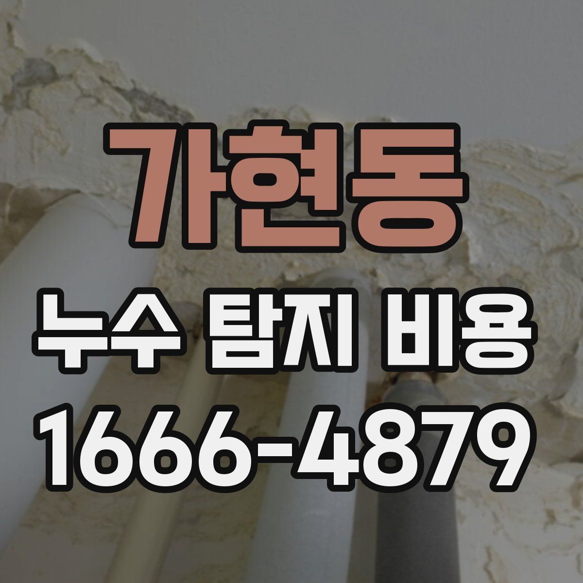 가현동 누수 탐지 비용