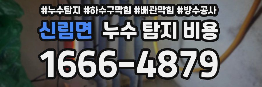 신림면 누수 탐지 비용