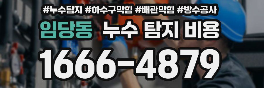 임당동 누수 탐지 비용