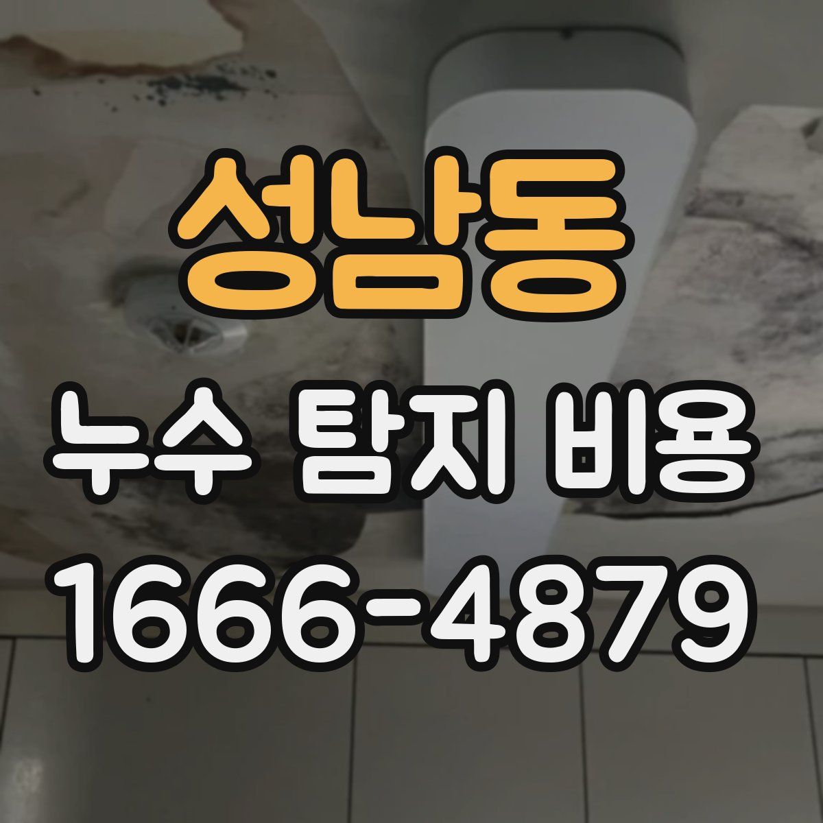 성남동 누수 탐지 비용