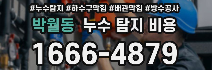 박월동 누수 탐지 비용