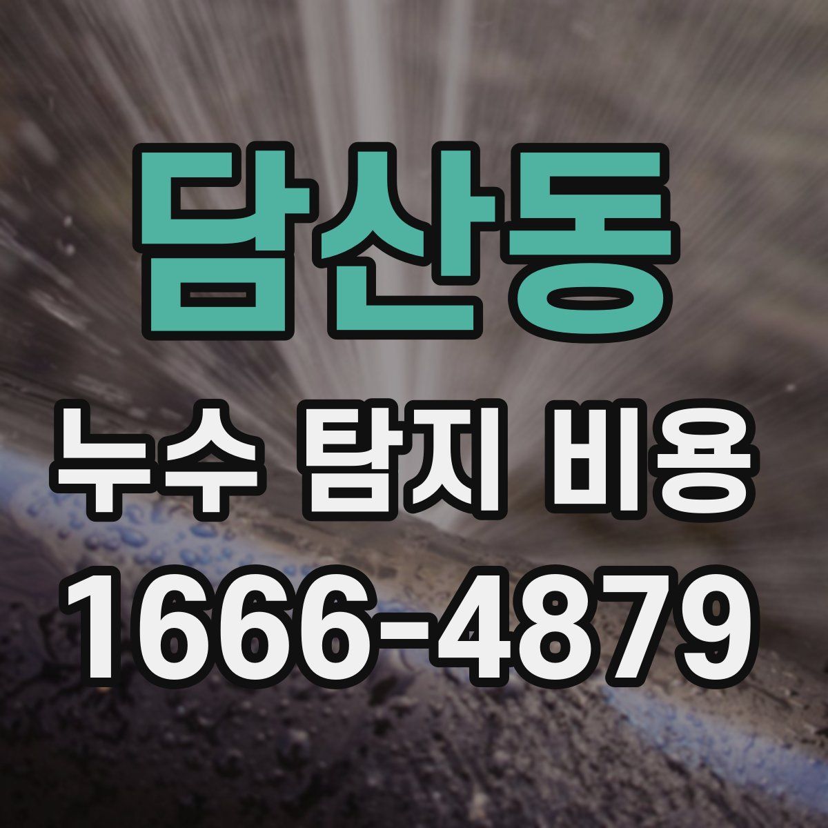 담산동 누수 탐지 비용
