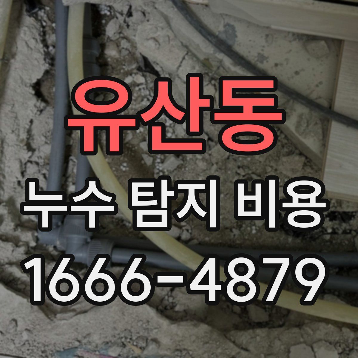 유산동 누수 탐지 비용