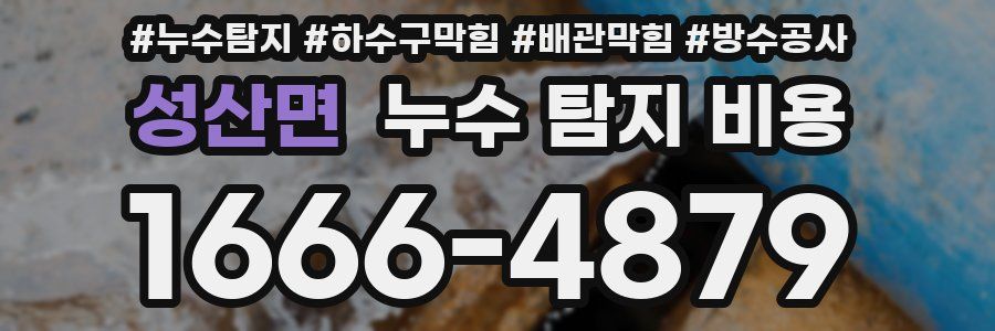 성산면 누수 탐지 비용