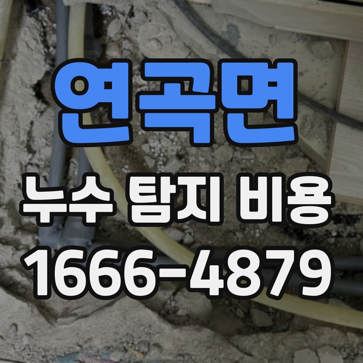 연곡면 누수 탐지 비용