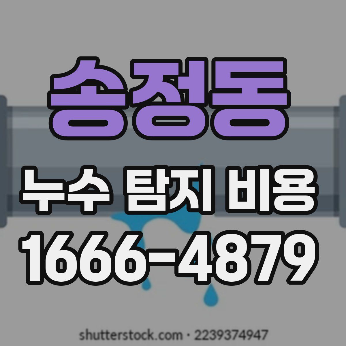 송정동 누수 탐지 비용