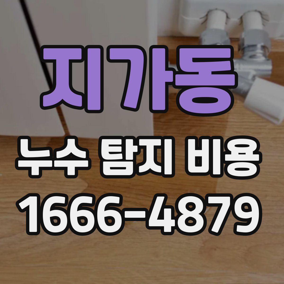 지가동 누수 탐지 비용