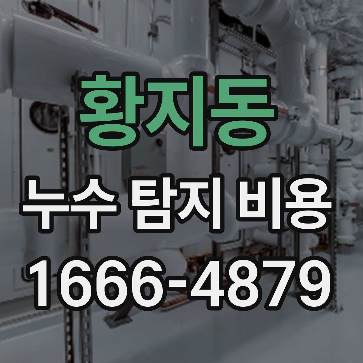 황지동 누수 탐지 비용