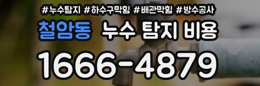 철암동 누수 탐지 비용