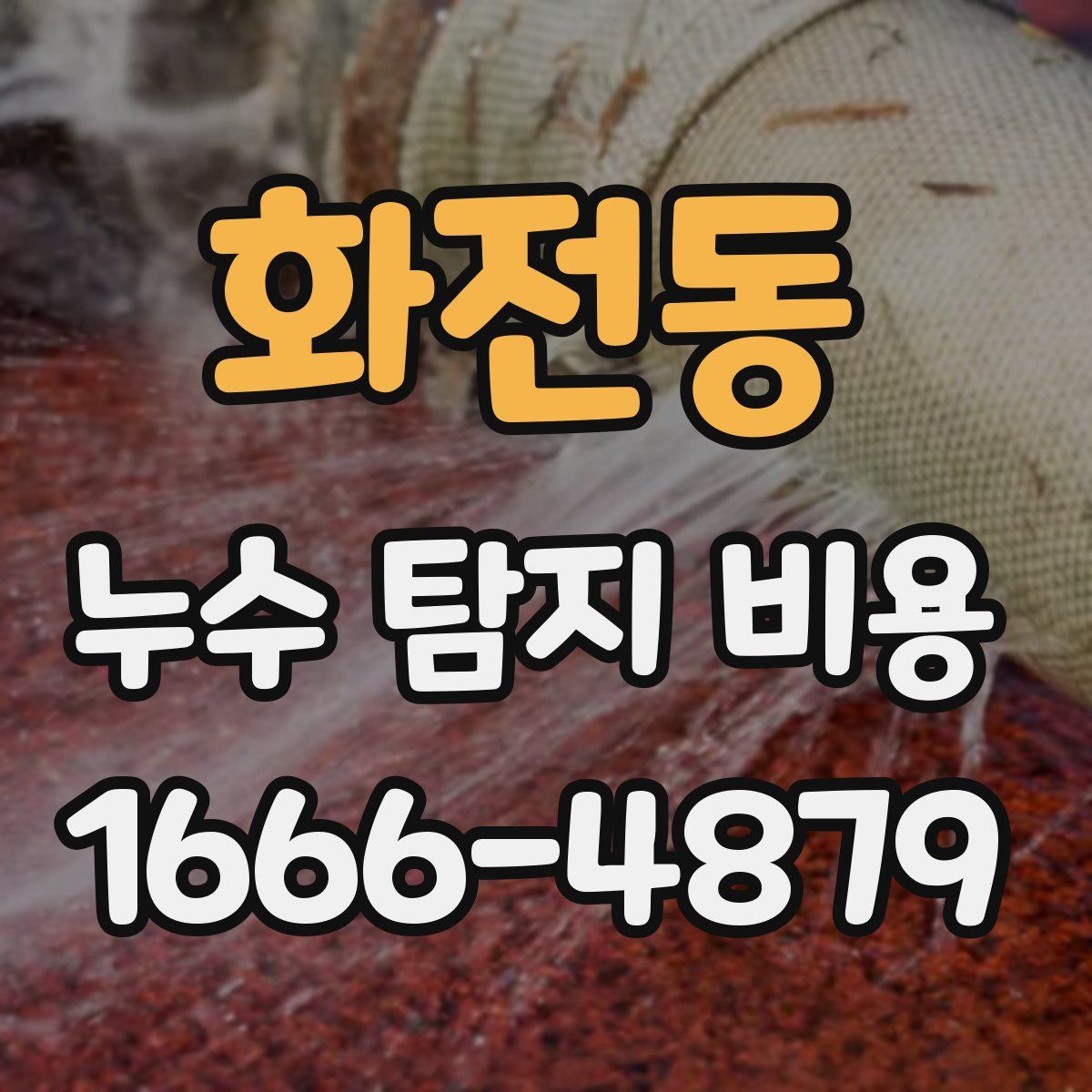화전동 누수 탐지 비용