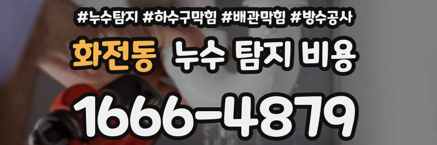 화전동 누수 탐지 비용