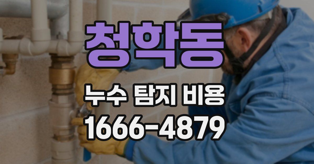 청학동 누수 탐지 비용