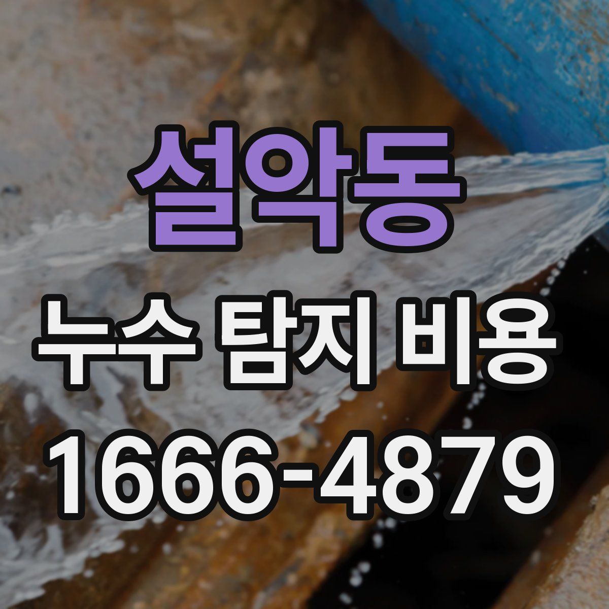 설악동 누수 탐지 비용